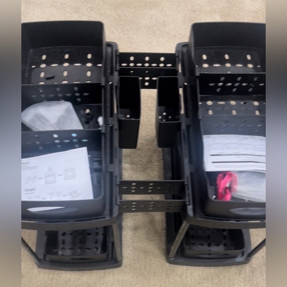 2 Pack Double Sliding Under Sink Organizers and Storage, 2-Tier Pull-Out - Picture 6 of 7